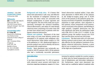 A dual design expandable colorectal stent